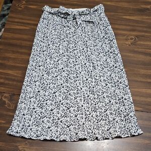 Alice Blue Floral Midi Skirt